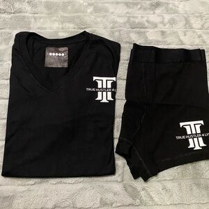 True Hustler 4 Lyfe Black Men's Undershirt and Boxer Set- xl